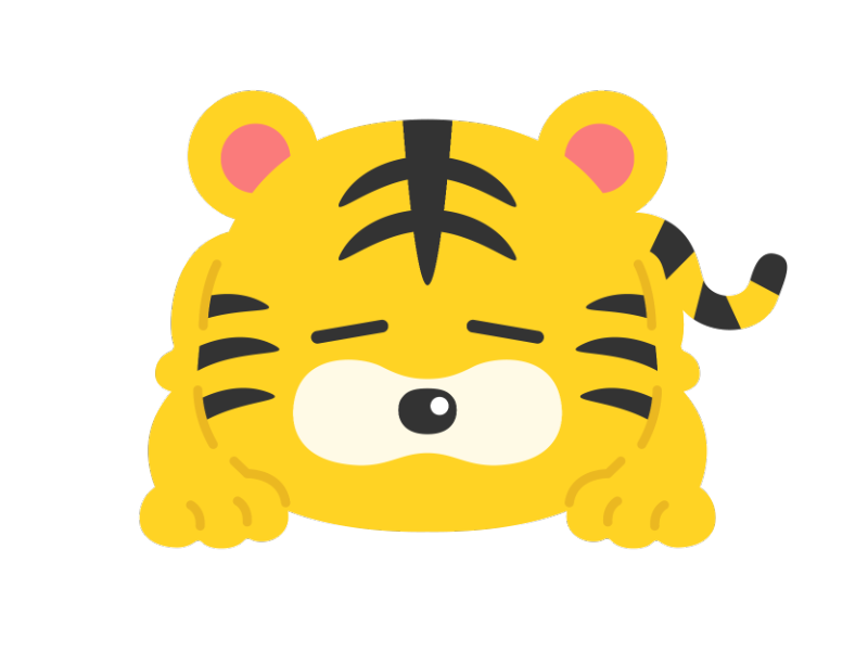 くつろぐ虎のキャラクターの無料イラスト イラストセンター