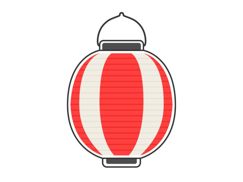 日本人気超絶の 紅白祭ちょうちん 直径27×H28cm 赤_61-247-12-4_8798-1331