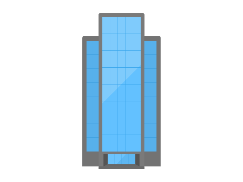 オフィスビル 黒 の無料イラスト イラストセンター