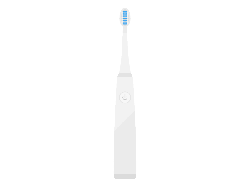 電動歯ブラシの透過PNGイラスト
