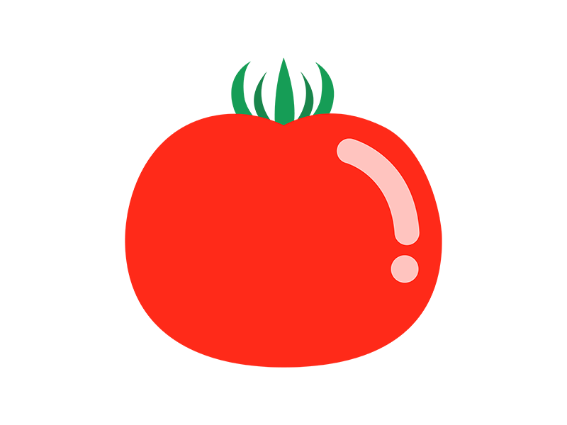 トマトの透過PNGイラスト