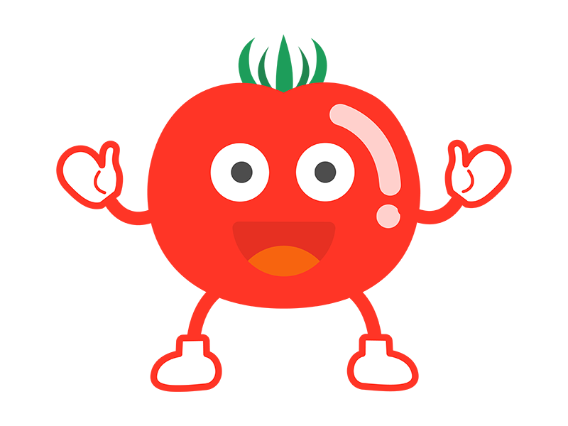 トマトのキャラクターの無料イラスト イラストセンター