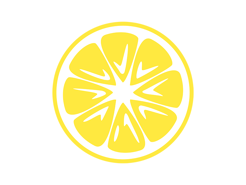 レモンの断面の透過PNGイラスト