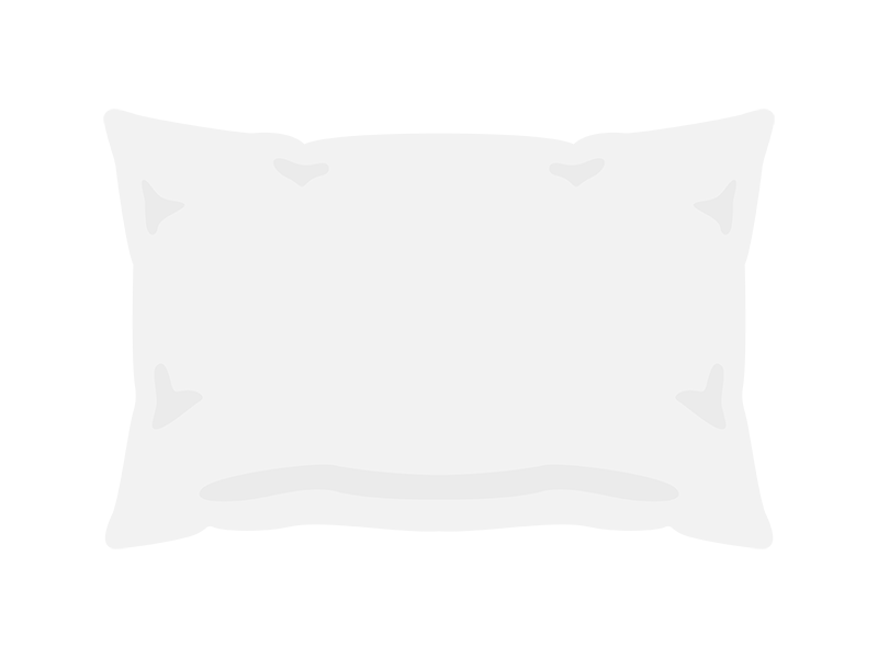 白の枕の透過PNGイラスト