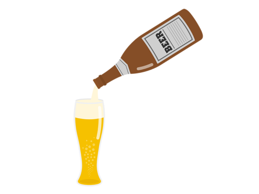 瓶ビール イラストセンター