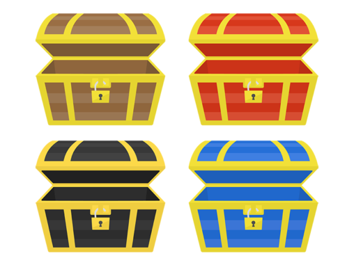 財宝 イラストセンター