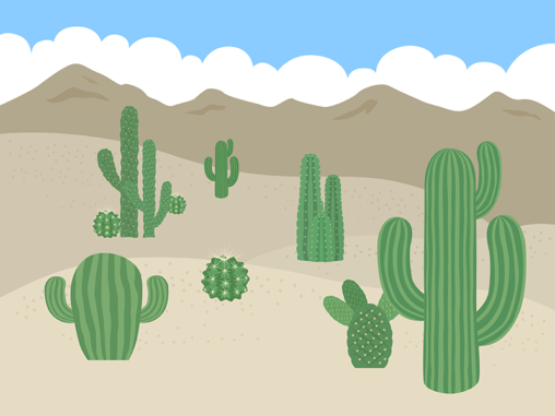 乾燥地帯 イラストセンター