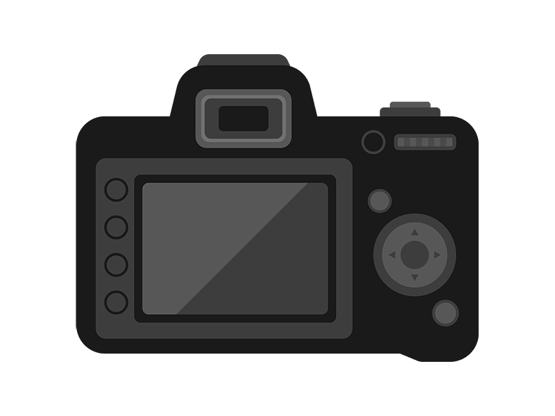 デジタル一眼レフカメラの液晶画面の無料イラスト イラストセンター