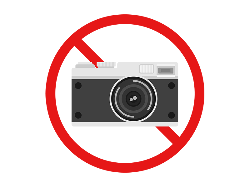 カメラの撮影禁止マークの無料イラスト イラストセンター