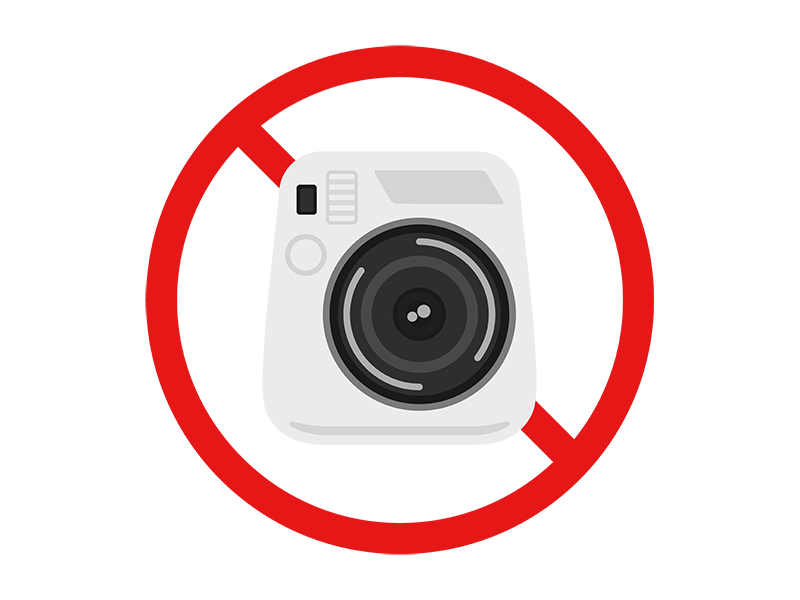 カメラの撮影禁止マークの無料イラスト イラストセンター