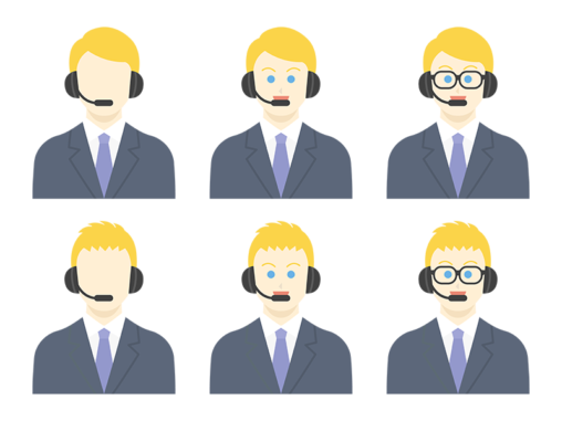 電話対応 イラストセンター