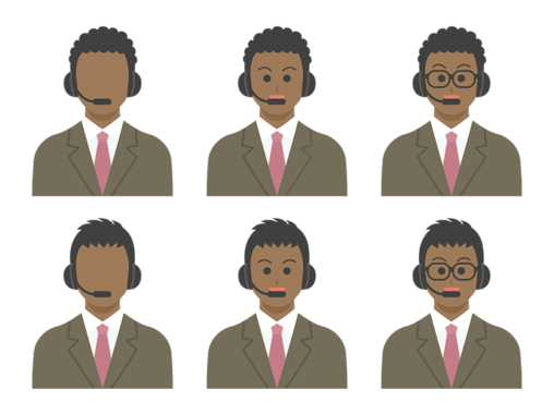 電話対応 イラストセンター