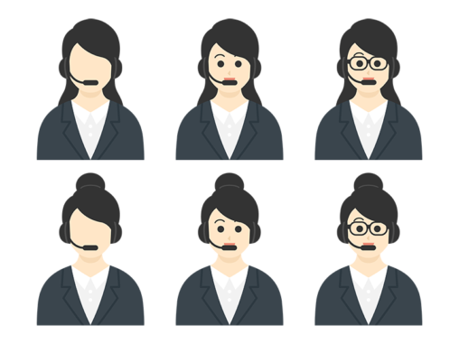 電話対応 イラストセンター