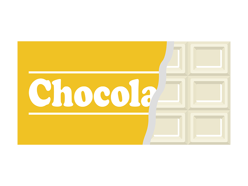 パッケージに入った ミルクチョコの 板チョコレートの無料イラスト イラストセンター