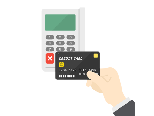 クレジットカードリーダー イラストセンター