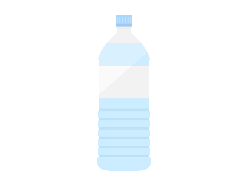 ペットボトルの水の透過PNGイラスト