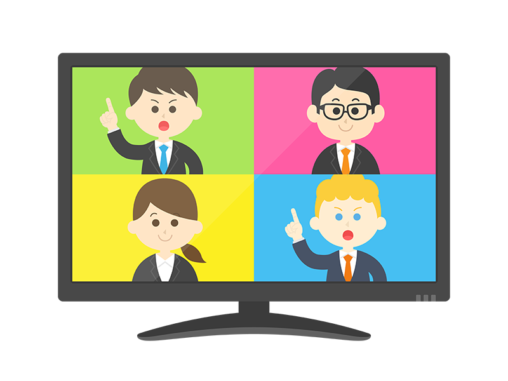 リモート会議 イラストセンター