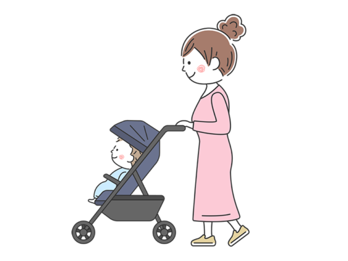 散歩 イラストセンター