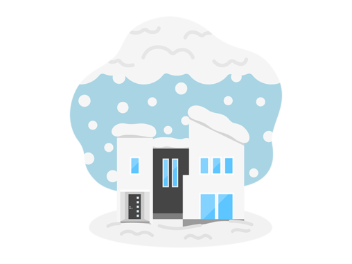 大雪 イラストセンター