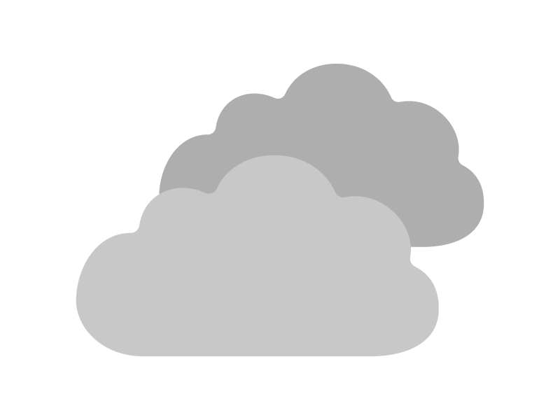 曇り雲のアイコンの無料イラスト イラストセンター