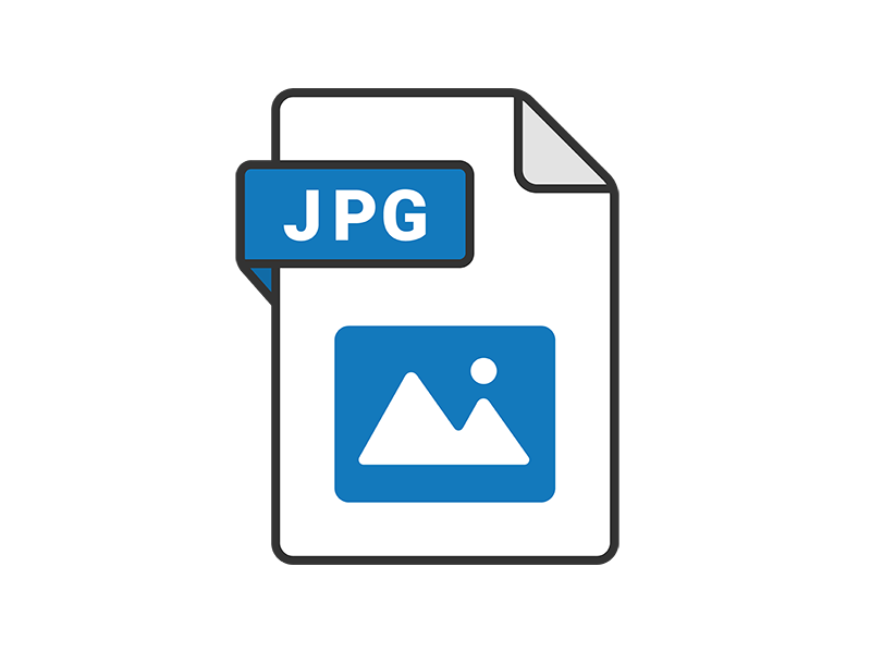 JPGの拡張子ファイルのアイコンの透過PNGイラスト