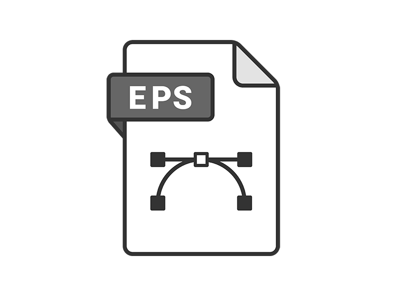 EPSの拡張子ファイルのアイコンの透過PNGイラスト