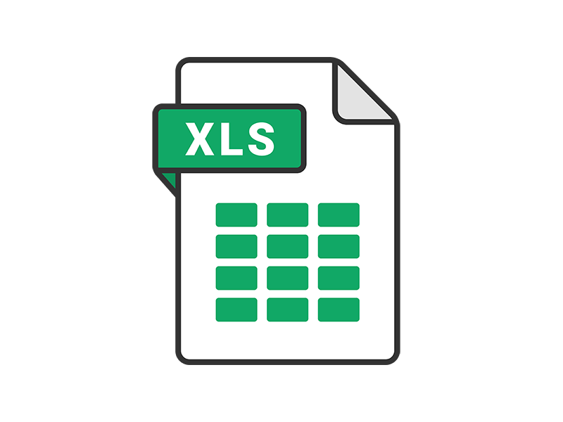 Xlsの拡張子ファイルのアイコンの無料イラスト イラストセンター
