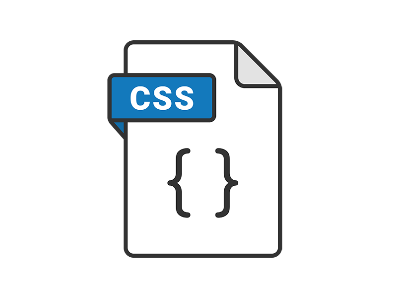 cssの拡張子ファイルのアイコンの透過PNGイラスト