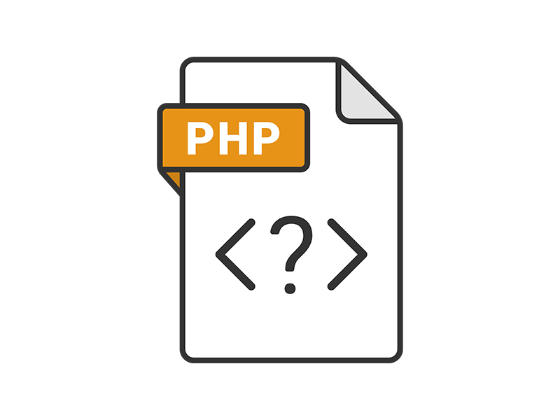 phpの拡張子ファイルのアイコンの透過PNGイラスト