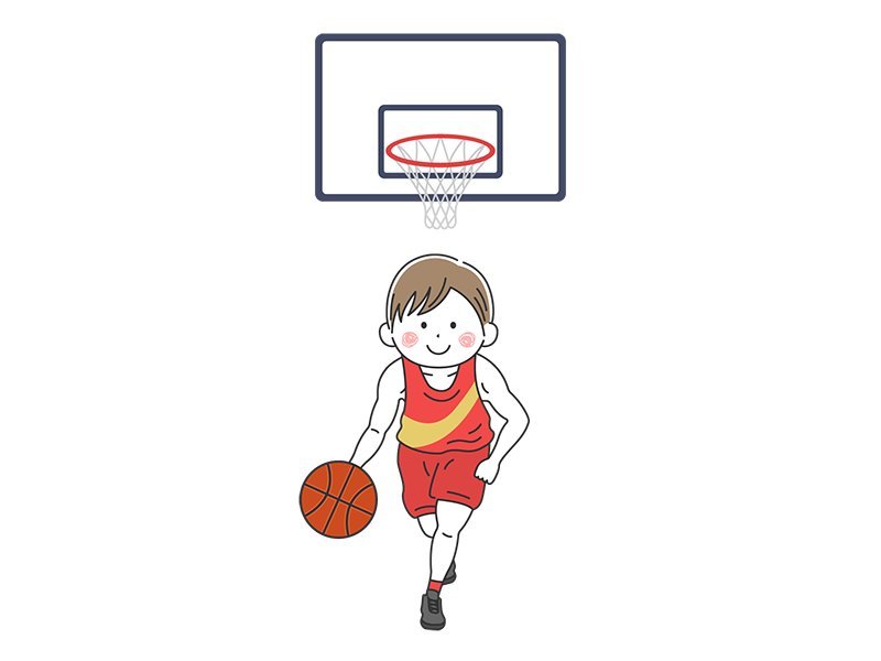 バスケットボール選手の男性の無料イラスト イラストセンター