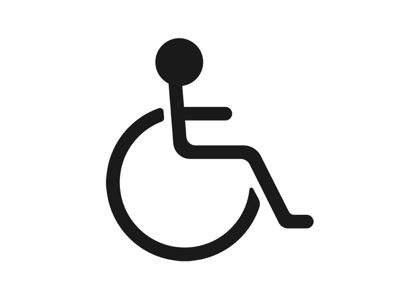 車椅子に乗った人のアイコンの無料イラスト イラストセンター