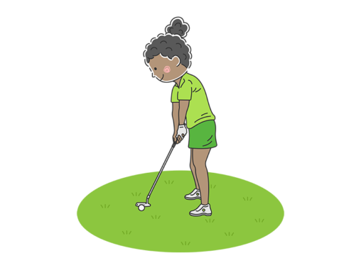 ゴルフグリーン イラストセンター