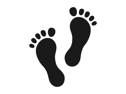足跡 イラストセンター