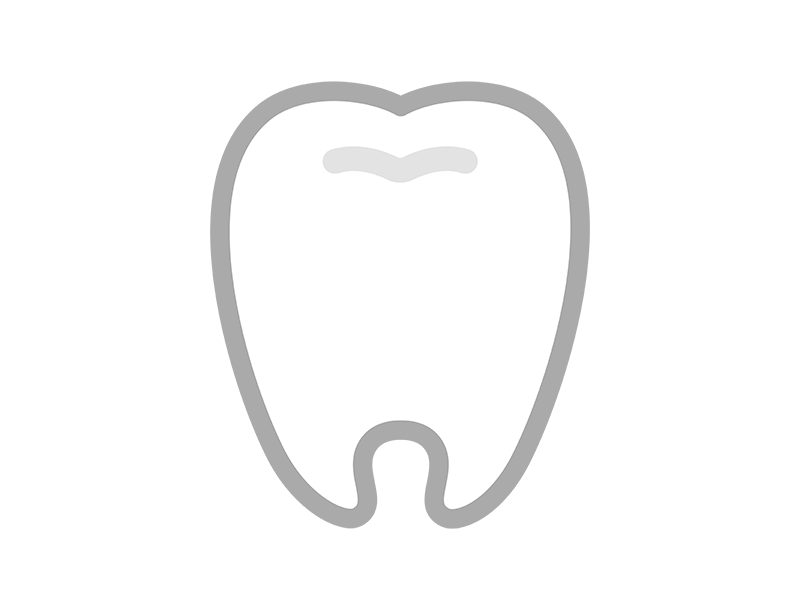 健康な白い歯の透過PNGイラスト