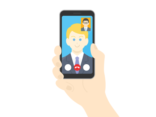 テレビ電話 イラストセンター