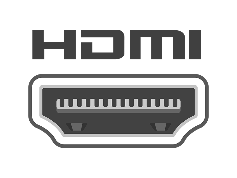 HDMI端子の差込口の透過PNGイラスト