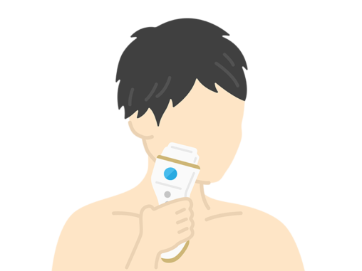 メンズ脱毛 イラストセンター