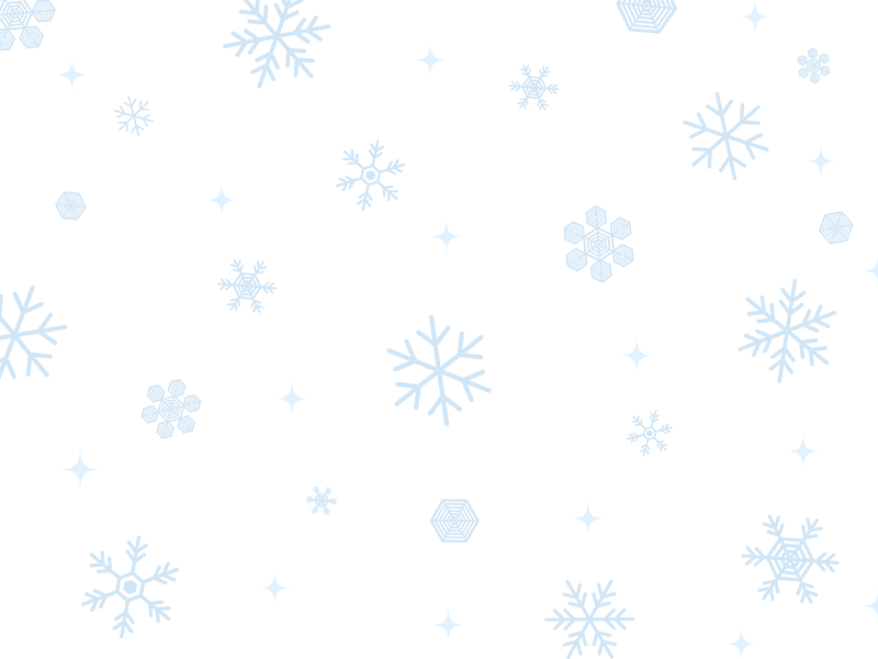 雪の結晶の背景の透過PNGイラスト