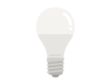 LED電球の無料イラスト