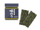 容器に入った、味付け海苔の無料イラスト