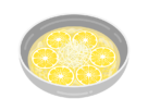 レモン冷麺の無料イラスト