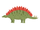 恐竜のステゴサウルスの無料イラスト