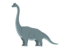 恐竜のブラキオサウルスの無料イラスト