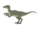 恐竜のラプトルの無料イラスト