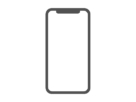 白色液晶画面の、スマートフォンの無料イラスト