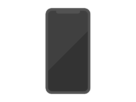 黒色液晶画面の、スマートフォンの無料イラスト
