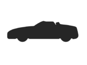 自動車の、オープンカータイプのシルエットの無料イラスト