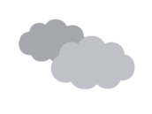 曇り雲の無料イラスト
