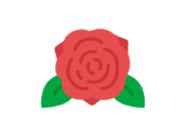 薔薇の花のアイコンの無料イラスト