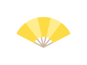 扇子のアイコンの無料イラスト